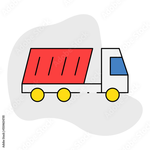 Truck single icon vector illustration