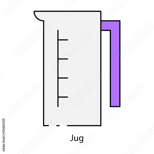 Jug single icon vector illustration