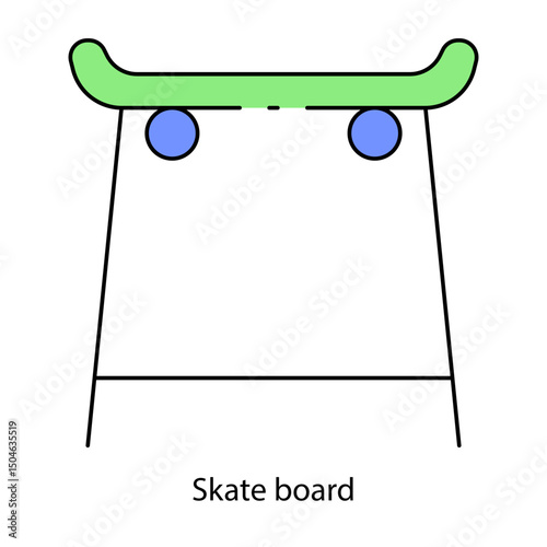 Skate board single icon vector illustration