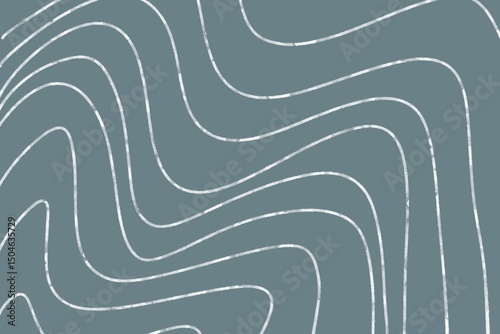 Wavy Abstract Line Pattern on Slate Blue Background – Minimalist Texture
