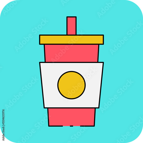 Drink single icon vector illustration