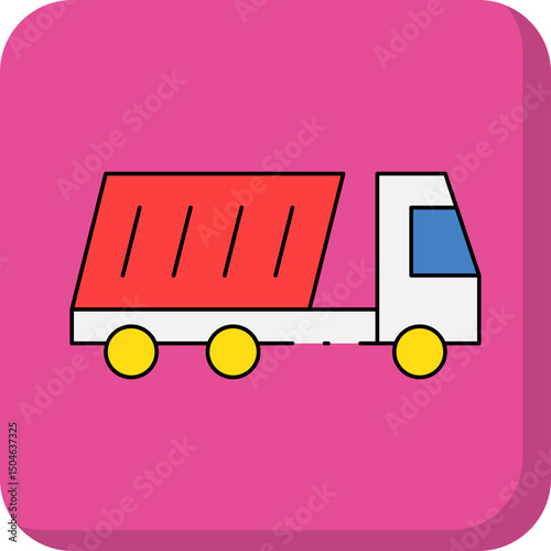 Truck single icon vector illustration
