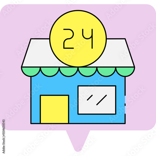 Shops single icon vector illustration