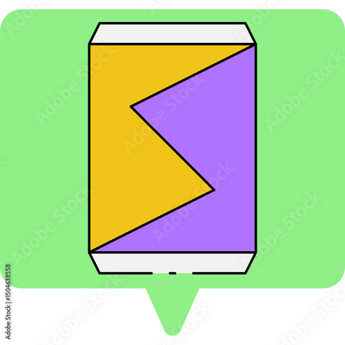 Soda can single icon vector illustration