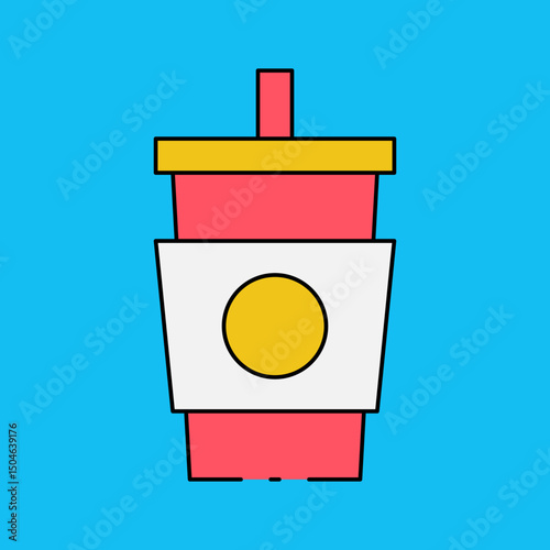 Drink single icon vector illustration