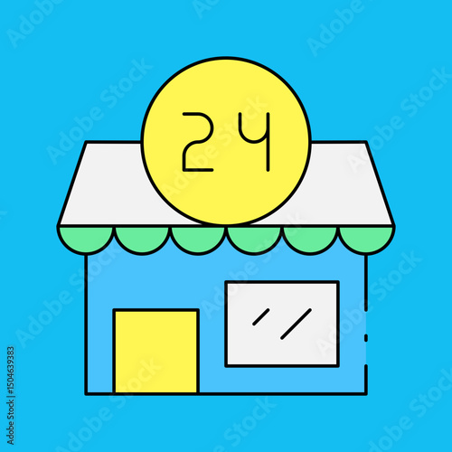 Shops single icon vector illustration