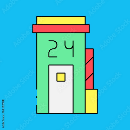 Barrier single icon vector illustration