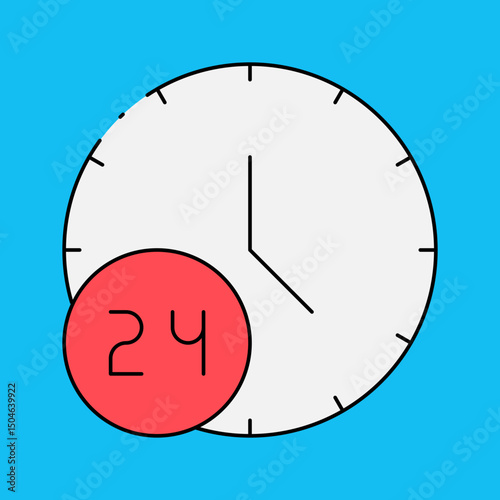 Time single icon vector illustration