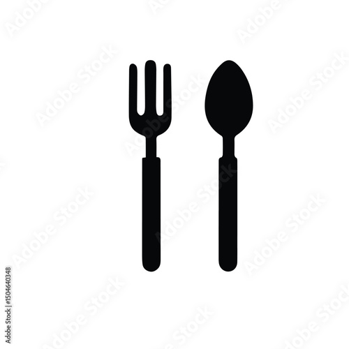 fork, spoon, knife, isolated, kitchen, silverware