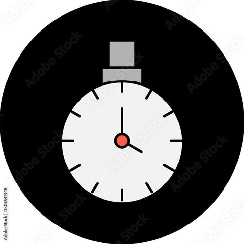 Stopwatch single icon vector illustration
