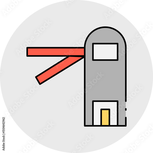 Barrier single icon vector illustration