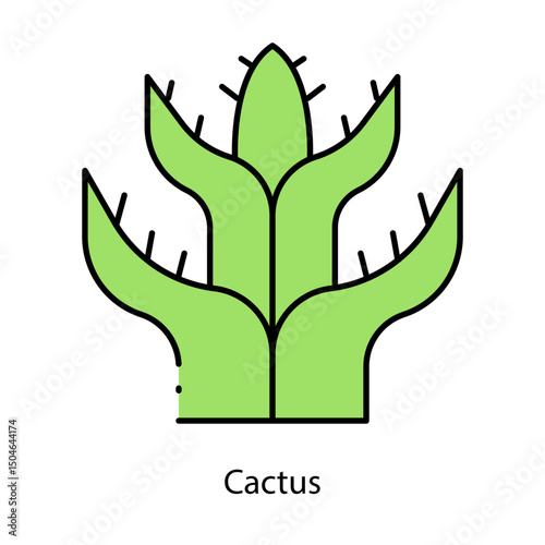 Cactus single icon vector illustration