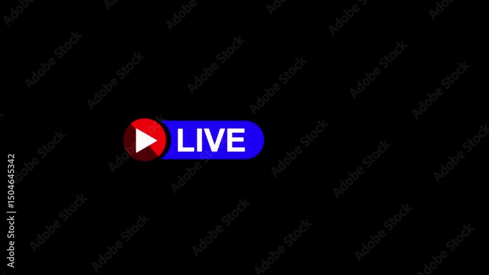 Breaking News intro template animation on black background, breaking news background for tv channel.