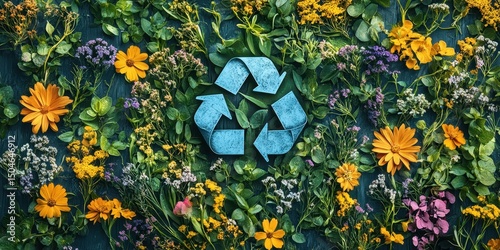 Circular economy icon. Business and natural, Endless and unlimited, circular economy for future growth of nature and environment sustainable