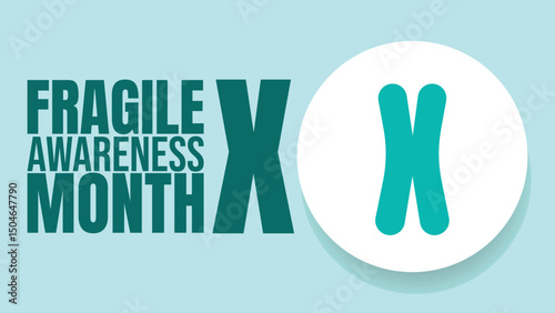 Fragile X, Strong Hearts, Raising Awareness Together design templet