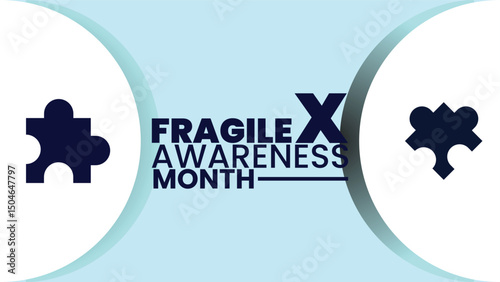 Fragile X, Strong Hearts, Raising Awareness Together design templet
