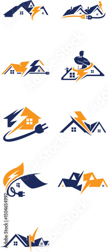 Electrical Services Logos Collection