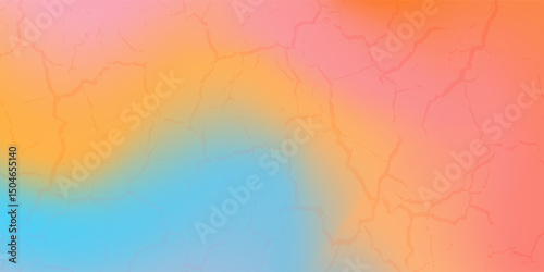 Abstract clear blue sky. Pastel rainbow. Light blue, pink and yellow vector banner. Pastel gradient sky pattern. Vector illustration