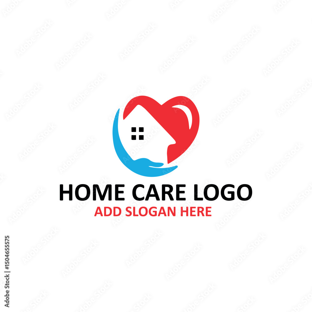 Obraz premium home care logo design vector