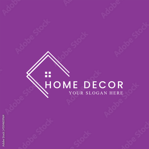 home craft and home decor logo design vector
