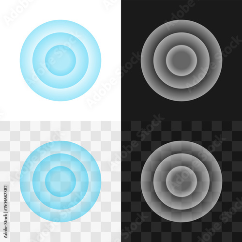Touch spot icon overlay illustration