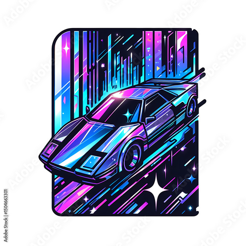 abstract background with a car
