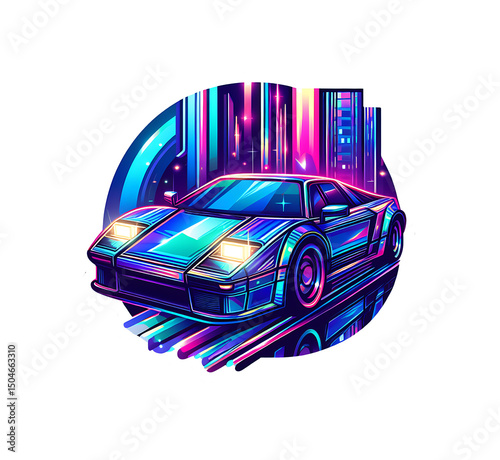 retro car vector illustration