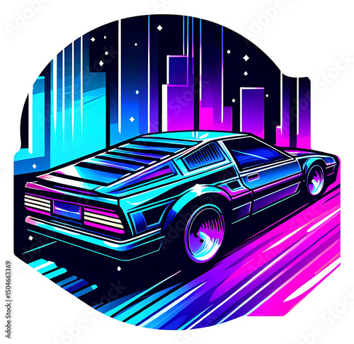 retro car vector illustration
