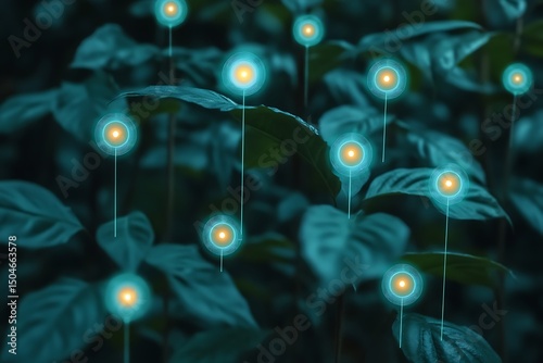 Glowing Plant Sensors  A Visual Representation of Smart Agriculture and Data Collection