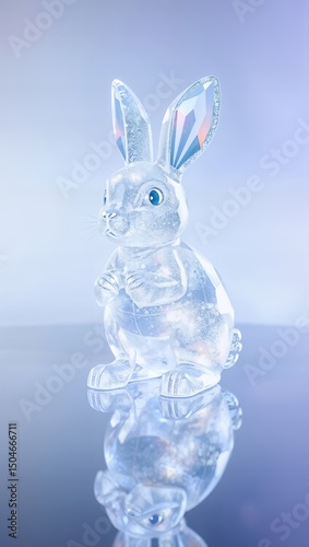 Crystal Rabbit Figurine