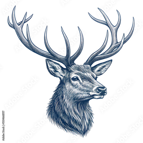 deer head vector