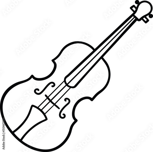 violin vector illustration