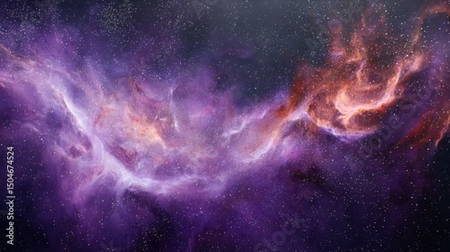 Stunning view of a pink and purple nebula in the cosmos showcasing a dreamy celestial atmosphere