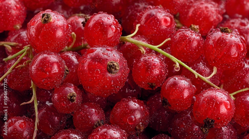 Delicious redcurrant showcased in supermarket fruit stand Delicious redcurrant showcased in supermarket fruit stand