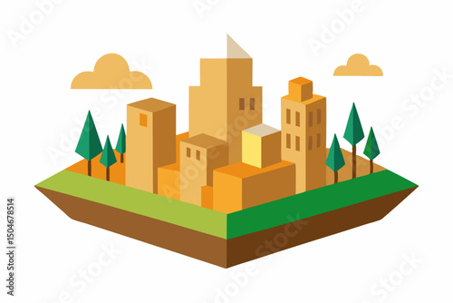 vector illustration of city