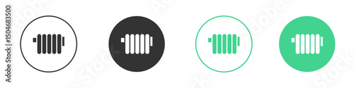 Radiator icon Minimal Flat Line Vector Icon Set.
