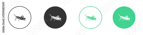 Mosquito icon Minimal Flat Line Vector Icon Set.