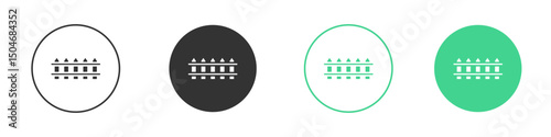 Yard icon Minimal Flat Line Vector Icon Set.
