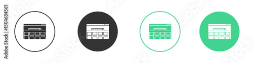 Website UI design icon Minimal Flat Line Vector Icon Set.