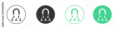 User engagement icon Minimal Flat Line Vector Icon Set.
