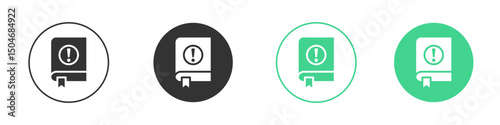 User guide icon Minimal Flat Line Vector Icon Set.