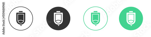 Urinal icon Minimal Flat Line Vector Icon Set.