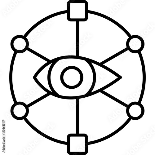 Cyber eye Icon