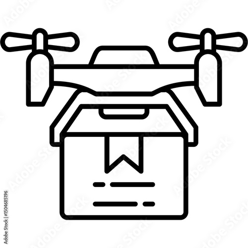 Drone delivery Icon