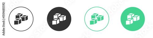 Sugar icon Minimal Flat Line Vector Icon Set.