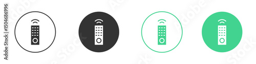Remote icon Minimal Flat Line Vector Icon Set.