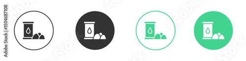 Raw material icon Minimal Flat Line Vector Icon Set.