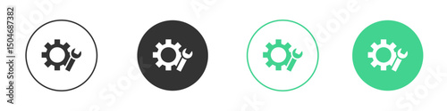 Project Development icon Minimal Flat Line Vector Icon Set.