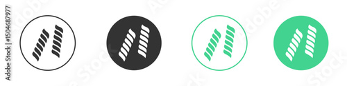 Pasta icon Minimal Flat Line Vector Icon Set.