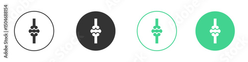 Osteoporosis icon Minimal Flat Line Vector Icon Set.